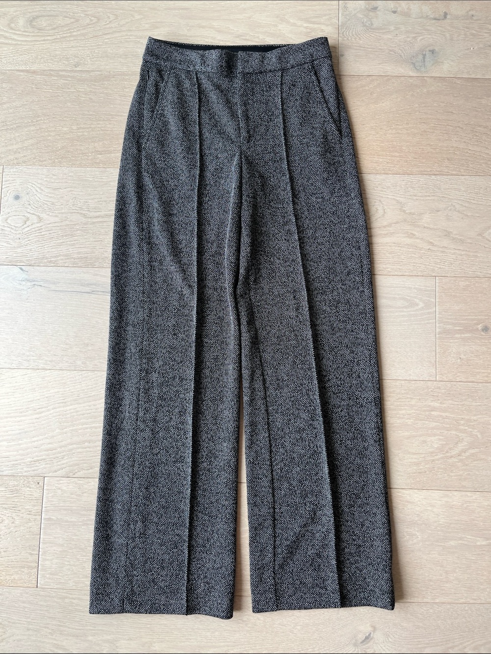 Tweed Banana Republic work pants with front pleat